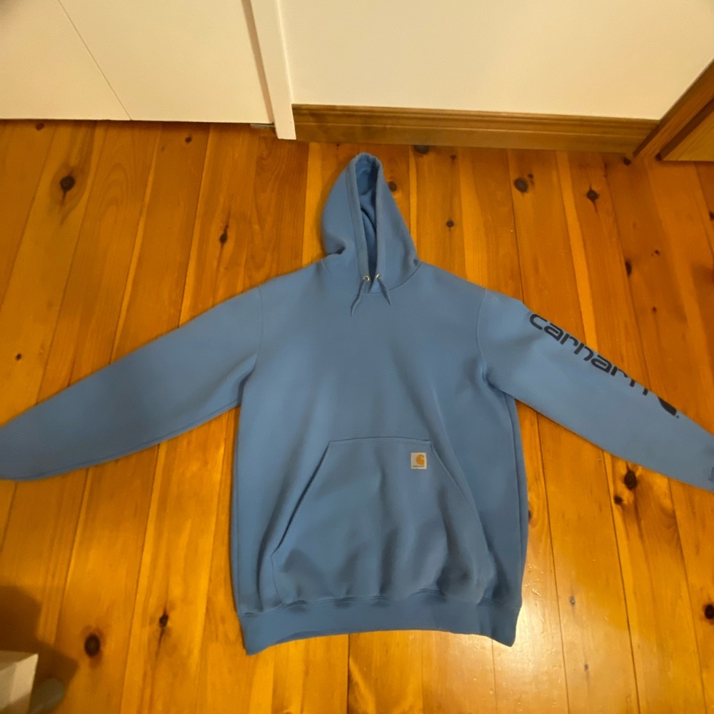 Carhartt light blue hoodie